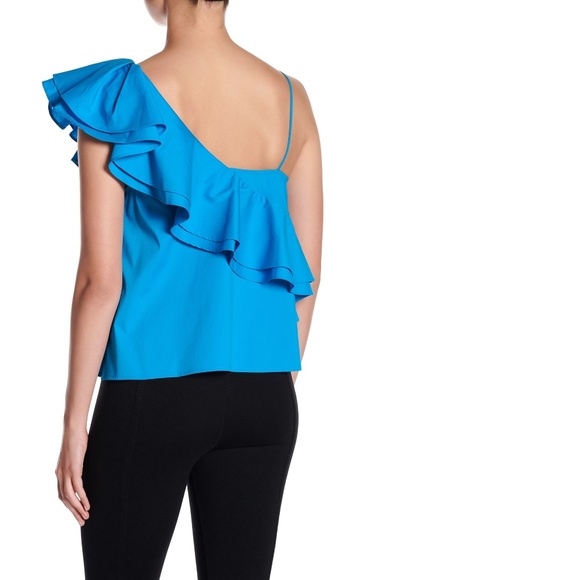 Asymmetrical Ruffled Top* - Picture 2 of 2